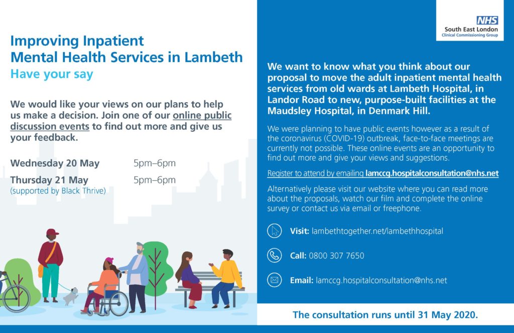 Improving inpatient mental health services for Lambeth