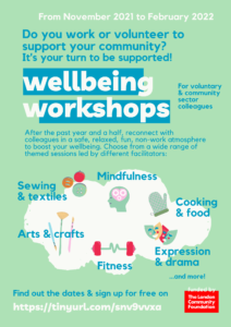 Free Voluntary and Community Sector Wellbeing Workshops