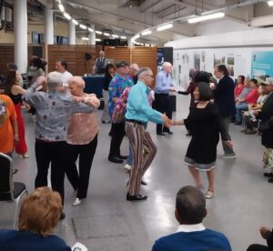 Visitors enjoy the tea dance