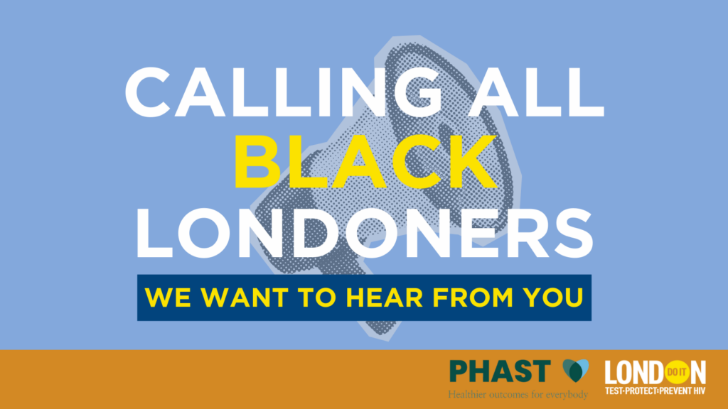 Text reads: calling all Black Londoners, we want to hear from you